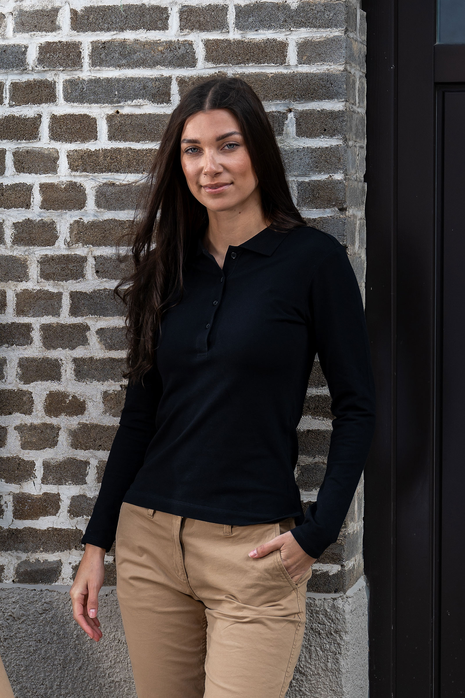 未使用タグ付‼️ French Sleeve Polo Long Dress Signature Tape Knee Length Polo Dress | Dresses & Jumpsuits